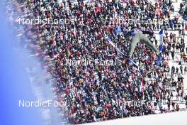 25.03.2022, Planica, Slovenia (SLO): Marius Lindvik (NOR) - FIS world cup ski jumping men, individual HS240, Planica (SLO). www.nordicfocus.com. © Reichert/NordicFocus. Every downloaded picture is fee-liable.
