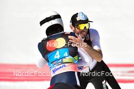 26.03.2022, Planica, Slovenia (SLO): Daiki Ito (JPN), Kilian Peier (SUI), (l-r) - FIS world cup ski jumping men, team HS240, Planica (SLO). www.nordicfocus.com. © Reichert/NordicFocus. Every downloaded picture is fee-liable.