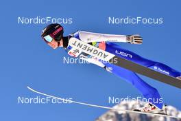 24.03.2022, Planica, Slovenia (SLO): Casey Larson (USA) - FIS world cup ski jumping men, training, Planica (SLO). www.nordicfocus.com. © Reichert/NordicFocus. Every downloaded picture is fee-liable.