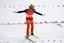 06.02.2022, Beijing, China (CHN): Simon Ammann (SUI) - XXIV. Olympic Winter Games Beijing 2022, ski jumping men, individual HS106, Beijing (CHN). www.nordicfocus.com. © Thibaut/NordicFocus. Every downloaded picture is fee-liable.