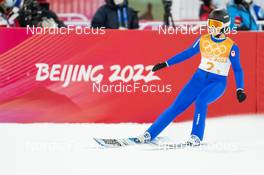 07.02.2022, Beijing, China (CHN): Abigail Strate (CAN) - XXIV. Olympic Winter Games Beijing 2022, ski jumping men and women, mixed team HS106, Beijing (CHN). www.nordicfocus.com. © Thibaut/NordicFocus. Every downloaded picture is fee-liable.