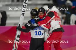 14.02.2022, Beijing, China (CHN): Manuel Fettner (AUT) - XXIV. Olympic Winter Games Beijing 2022, ski jumping men, team HS140, Beijing (CHN). www.nordicfocus.com. © Thibaut/NordicFocus. Every downloaded picture is fee-liable.