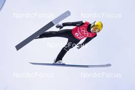 04.02.2022, Beijing, China (CHN): Marius Lindvik (NOR) - XXIV. Olympic Winter Games Beijing 2022, ski jumping men, training, Beijing (CHN). www.nordicfocus.com. © Thibaut/NordicFocus. Every downloaded picture is fee-liable.