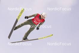 04.02.2022, Beijing, China (CHN): Kamil Stoch (POL) - XXIV. Olympic Winter Games Beijing 2022, ski jumping men, training, Beijing (CHN). www.nordicfocus.com. © Thibaut/NordicFocus. Every downloaded picture is fee-liable.