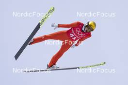 04.02.2022, Beijing, China (CHN): Gregor Deschwanden (SUI) - XXIV. Olympic Winter Games Beijing 2022, ski jumping men, training, Beijing (CHN). www.nordicfocus.com. © Thibaut/NordicFocus. Every downloaded picture is fee-liable.