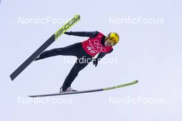 04.02.2022, Beijing, China (CHN): Constantin Schmid (GER) - XXIV. Olympic Winter Games Beijing 2022, ski jumping men, training, Beijing (CHN). www.nordicfocus.com. © Thibaut/NordicFocus. Every downloaded picture is fee-liable.