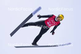 04.02.2022, Beijing, China (CHN): Manuel Fettner (AUT) - XXIV. Olympic Winter Games Beijing 2022, ski jumping men, training, Beijing (CHN). www.nordicfocus.com. © Thibaut/NordicFocus. Every downloaded picture is fee-liable.