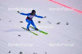 11.03.2022, Vikersund, Norway (NOR): Arttu Aigro (EST) - FIS world championships ski flying men, individual HS240, Vikersund (NOR). www.nordicfocus.com. © Reichert/NordicFocus. Every downloaded picture is fee-liable.