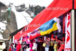 11.03.2022, Vikersund, Norway (NOR): feature: fan shop - FIS world championships ski flying men, individual HS240, Vikersund (NOR). www.nordicfocus.com. © Reichert/NordicFocus. Every downloaded picture is fee-liable.