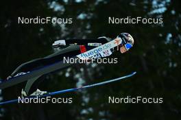 11.03.2022, Vikersund, Norway (NOR): Marius Lindvik (NOR) - FIS world championships ski flying men, individual HS240, Vikersund (NOR). www.nordicfocus.com. © Reichert/NordicFocus. Every downloaded picture is fee-liable.