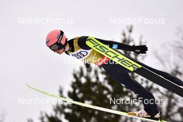 10.03.2022, Vikersund, Norway (NOR): Karl Geiger (GER) - FIS world championships ski flying men, individual HS240, Vikersund (NOR). www.nordicfocus.com. © Reichert/NordicFocus. Every downloaded picture is fee-liable.
