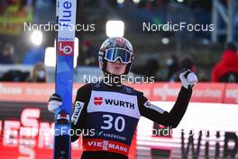 12.03.2022, Vikersund, Norway (NOR): Marius Lindvik (NOR) - FIS world championships ski flying men, individual HS240, Vikersund (NOR). www.nordicfocus.com. © Reichert/NordicFocus. Every downloaded picture is fee-liable.