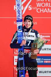 12.03.2022, Vikersund, Norway (NOR): Timi Zajc (SLO), (l-r) - FIS world championships ski flying men, individual HS240, Vikersund (NOR). www.nordicfocus.com. © Reichert/NordicFocus. Every downloaded picture is fee-liable.