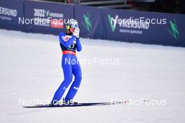 12.03.2022, Vikersund, Norway (NOR): Timi Zajc (SLO) - FIS world championships ski flying men, individual HS240, Vikersund (NOR). www.nordicfocus.com. © Reichert/NordicFocus. Every downloaded picture is fee-liable.
