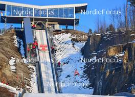 12.03.2022, Vikersund, Norway (NOR): Gregor Deschwanden (SUI) - FIS world championships ski flying men, individual HS240, Vikersund (NOR). www.nordicfocus.com. © Reichert/NordicFocus. Every downloaded picture is fee-liable.
