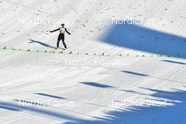 12.03.2022, Vikersund, Norway (NOR): Karl Geiger (GER) - FIS world championships ski flying men, individual HS240, Vikersund (NOR). www.nordicfocus.com. © Reichert/NordicFocus. Every downloaded picture is fee-liable.