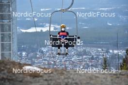13.03.2022, Vikersund, Norway (NOR): Anze Lanisek (SLO) - FIS world championships ski flying men, team HS240, Vikersund (NOR). www.nordicfocus.com. © Reichert/NordicFocus. Every downloaded picture is fee-liable.