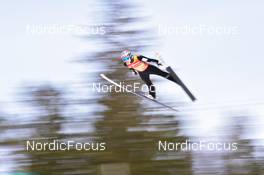 13.03.2022, Vikersund, Norway (NOR): Marius Lindvik (NOR) - FIS world championships ski flying men, team HS240, Vikersund (NOR). www.nordicfocus.com. © Reichert/NordicFocus. Every downloaded picture is fee-liable.