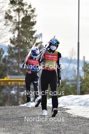 13.03.2022, Vikersund, Norway (NOR): Marius Lindvik (NOR) - FIS world championships ski flying men, team HS240, Vikersund (NOR). www.nordicfocus.com. © Reichert/NordicFocus. Every downloaded picture is fee-liable.
