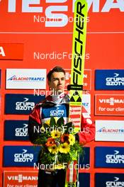 05.11.2022, Wisla, Poland (POL): Stefan Kraft (AUT), podium - FIS world cup ski jumping men, individual HS134, Wisla (POL). www.nordicfocus.com. © Reichert/NordicFocus. Every downloaded picture is fee-liable.