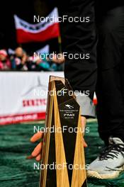 05.11.2022, Wisla, Poland (POL): feature: trophy, 3rd place - FIS world cup ski jumping men, individual HS134, Wisla (POL). www.nordicfocus.com. © Reichert/NordicFocus. Every downloaded picture is fee-liable.