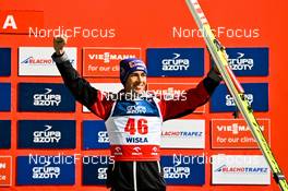 05.11.2022, Wisla, Poland (POL): Stefan Kraft (AUT), podium - FIS world cup ski jumping men, individual HS134, Wisla (POL). www.nordicfocus.com. © Reichert/NordicFocus. Every downloaded picture is fee-liable.