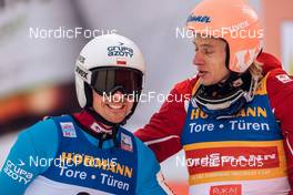 26.11.2022, Ruka, Finland (FIN): Piotr Zyla (POL), Dawid Kubacki (POL), (l-r)  - FIS world cup ski jumping men, individual HS142, Ruka (FIN). www.nordicfocus.com. © Modica/NordicFocus. Every downloaded picture is fee-liable.