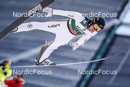 27.11.2022, Ruka, Finland (FIN): Decker Dean (USA) - FIS world cup ski jumping men, individual HS142, Ruka (FIN). www.nordicfocus.com. © Thibaut/NordicFocus. Every downloaded picture is fee-liable.