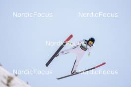 27.11.2022, Ruka, Finland (FIN): Casey Larson (USA) - FIS world cup ski jumping men, individual HS142, Ruka (FIN). www.nordicfocus.com. © Thibaut/NordicFocus. Every downloaded picture is fee-liable.