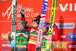 11.12.2022, Titisee-Neustadt, Germany (GER): Anze Lanisek (SLO), Dawid Kubacki (POL), Stefan Kraft (AUT), (l-r) - FIS world cup ski jumping men, individual HS142, Titisee-Neustadt (GER). www.nordicfocus.com. © Thibaut/NordicFocus. Every downloaded picture is fee-liable.