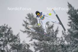 10.12.2022, Titisee-Neustadt, Germany (GER): Casey Larson (USA) - FIS world cup ski jumping men, mixed team HS142, Titisee-Neustadt (GER). www.nordicfocus.com. © Thibaut/NordicFocus. Every downloaded picture is fee-liable.