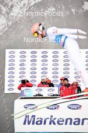 28.12.2022, Oberstdorf, Germany (GER): Andreas Widhoelzl (AUT), Jan Hoerl (AUT), (l-r) - FIS world cup ski jumping men, four hills tournament, individual HS137, Oberstdorf (GER). www.nordicfocus.com. © Reichert/NordicFocus. Every downloaded picture is fee-liable.