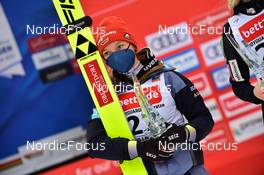 30.01.2022, Willingen, Germany (GER): Katharina Althaus (GER), (l-r) - FIS world cup ski jumping women, individual HS145, Willingen (GER). www.nordicfocus.com. © Reichert/NordicFocus. Every downloaded picture is fee-liable