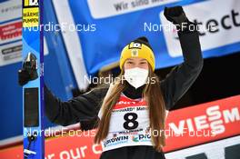30.01.2022, Willingen, Germany (GER): Aleksandra Kustova (RUS), (l-r) - FIS world cup ski jumping women, individual HS145, Willingen (GER). www.nordicfocus.com. © Reichert/NordicFocus. Every downloaded picture is fee-liable