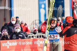 26.02.2022, Hinzenbach, Austria (AUT): Anna Stroem (NOR) - FIS world cup ski jumping women, individual HS90, Hinzenbach (AUT). www.nordicfocus.com. © Tumashov/NordicFocus. Every downloaded picture is fee-liable.