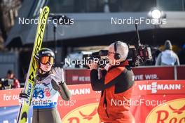 27.02.2022, Hinzenbach, Austria (AUT): Anna Stroem (NOR) - FIS world cup ski jumping women, individual HS90, Hinzenbach (AUT). www.nordicfocus.com. © Tumashov/NordicFocus. Every downloaded picture is fee-liable.