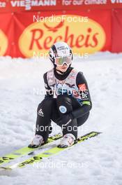 27.02.2022, Hinzenbach, Austria (AUT): Josephine Pagnier (FRA) - FIS world cup ski jumping women, individual HS90, Hinzenbach (AUT). www.nordicfocus.com. © Tumashov/NordicFocus. Every downloaded picture is fee-liable.
