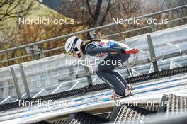 27.02.2022, Hinzenbach, Austria (AUT): Martina Ambrosi (ITA) - FIS world cup ski jumping women, individual HS90, Hinzenbach (AUT). www.nordicfocus.com. © Tumashov/NordicFocus. Every downloaded picture is fee-liable.