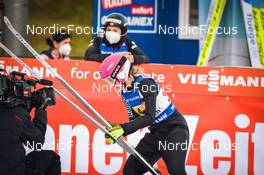 25.02.2022, Hinzenbach, Austria (AUT): Frida Berger (NOR) - FIS world cup ski jumping women, team HS90, Hinzenbach (AUT). www.nordicfocus.com. © Tumashov/NordicFocus. Every downloaded picture is fee-liable.