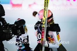 03.03.2022, Lillehammer, Norway (NOR): Eva Pinkelnig (AUT), Marita Kramer (AUT), (l-r)  - FIS world cup ski jumping women, individual HS140, Lillehammer (NOR). www.nordicfocus.com. © Thibaut/NordicFocus. Every downloaded picture is fee-liable.