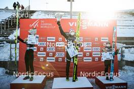 05.03.2022, Oslo, Norway (NOR): Nika Kriznar (SLO), Silje Opseth (NOR), Sara Takanashi (JPN), (l-r)  - FIS world cup ski jumping women, individual HS134, Oslo (NOR). www.nordicfocus.com. © Modica/NordicFocus. Every downloaded picture is fee-liable.