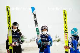06.03.2022, Oslo, Norway (NOR): Ursa Bogataj (SLO), Sara Takanashi (JPN), Yuki Ito (JPN), (l-r)  - FIS world cup ski jumping women, individual HS134, Oslo (NOR). www.nordicfocus.com. © Thibaut/NordicFocus. Every downloaded picture is fee-liable.