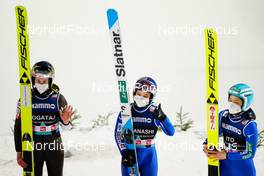 06.03.2022, Oslo, Norway (NOR): Ursa Bogataj (SLO), Sara Takanashi (JPN), Yuki Ito (JPN), (l-r)  - FIS world cup ski jumping women, individual HS134, Oslo (NOR). www.nordicfocus.com. © Thibaut/NordicFocus. Every downloaded picture is fee-liable.