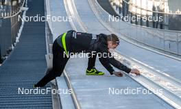 12.03.2022, Oberhof, Germany (GER): Feature: Temperature measurement of the inrun track - FIS world cup ski jumping women, individual HS100, Oberhof (GER). www.nordicfocus.com. © Koenig/NordicFocus. Every downloaded picture is fee-liable