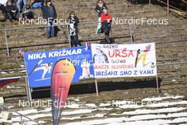 13.03.2022, Oberhof, Germany (GER): Feature: Slovenian Fans - FIS world cup ski jumping women, individual HS100, Oberhof (GER). www.nordicfocus.com. © Koenig/NordicFocus. Every downloaded picture is fee-liable