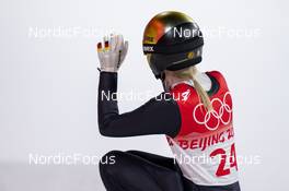 05.02.2022, Beijing, China (CHN): Pauline Hessler (GER) - XXIV. Olympic Winter Games Beijing 2022, ski jumping women, individual HS106, Beijing (CHN). www.nordicfocus.com. © Thibaut/NordicFocus. Every downloaded picture is fee-liable.