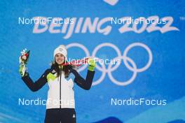 06.02.2022, Beijing, China (CHN): Ursa Bogataj (SLO) - XXIV. Olympic Winter Games Beijing 2022, ski jumping women, medals, Beijing (CHN). www.nordicfocus.com. © Modica/NordicFocus. Every downloaded picture is fee-liable.