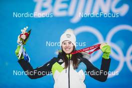 06.02.2022, Beijing, China (CHN): Ursa Bogataj (SLO) - XXIV. Olympic Winter Games Beijing 2022, ski jumping women, medals, Beijing (CHN). www.nordicfocus.com. © Modica/NordicFocus. Every downloaded picture is fee-liable.