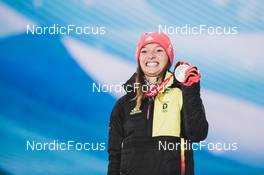 06.02.2022, Beijing, China (CHN): Katharina Althaus (GER) - XXIV. Olympic Winter Games Beijing 2022, ski jumping women, medals, Beijing (CHN). www.nordicfocus.com. © Modica/NordicFocus. Every downloaded picture is fee-liable.