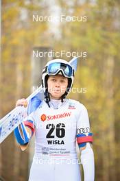 04.11.2022, Wisla, Poland (POL): Karolina Indrackova (CZE) - FIS world cup ski jumping women, training, Wisla (POL). www.nordicfocus.com. © Reichert/NordicFocus. Every downloaded picture is fee-liable.
